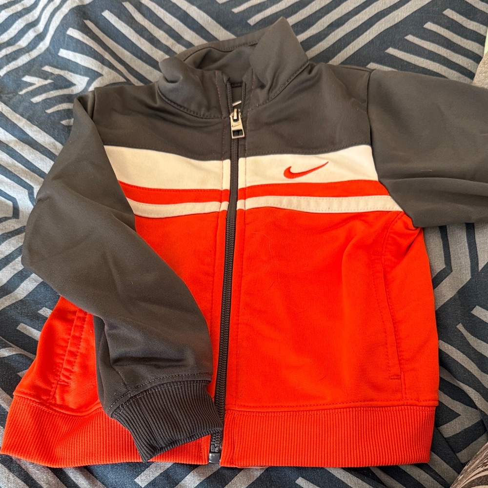 Nike Youth Orange and Gray Track Jacket
